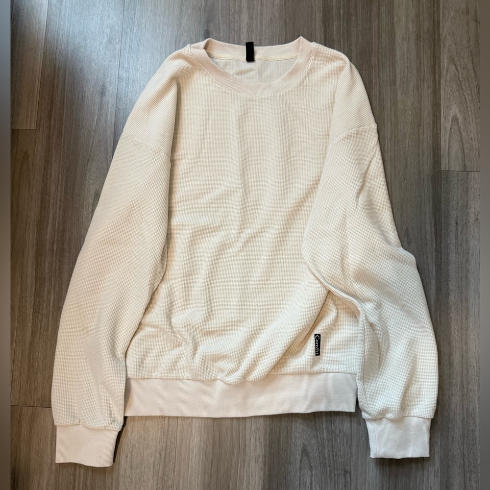 Cream Long Sleeve Top